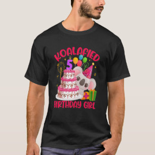Kids Koala Bear Girl 5th Birthday 5th Year Old Koa T-Shirt