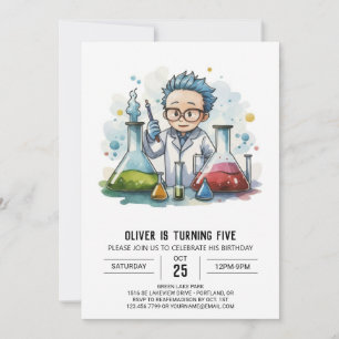 Kids' Lab Discovery Scientist Birthday Invitation