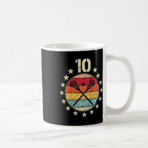 Kids Lacrosse Birthday 10 Year Old Boy Girl Lacros Coffee Mug