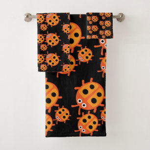 Kids ladybird Family  Bath Towel Set