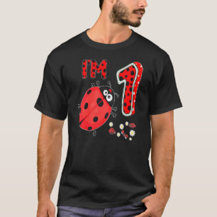 Kids Ladybug 1 Year Old 1st Birthday Girl Family L T-Shirt