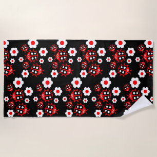 Kids ladybug  beach towel