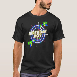Kids Laser Tag Birthday Boy Lasertag Party T-Shirt
