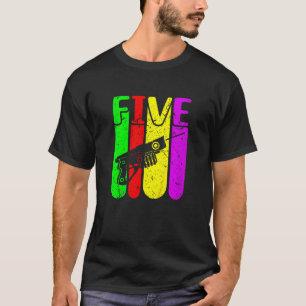 Kids Laser Tag Player Boys 5th Birthday Laser Tag T-Shirt