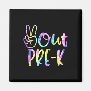 Kids Last Day Of School Peace Out Preschool Pre K Magnet
