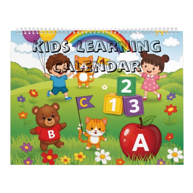 Kids Learning Calendar – ABC & 123 Educational (Cover)