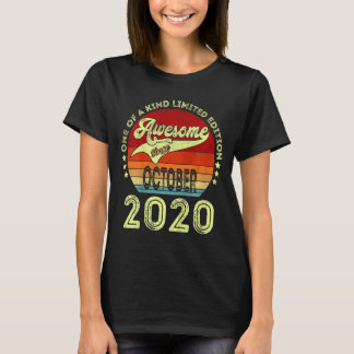 Kids Legend Since October 2020 Retro Vintage Birth T-Shirt