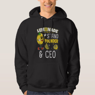Kids Lemonade Stand Founder & Ceo Lemonade Boss  L Hoodie
