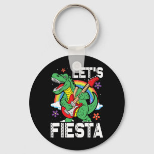 Kids Lets Fiesta Dino Trex Cute Toddler Boys Cinco Key Ring