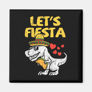 Kids Lets Fiesta Trex Taco Toddler Boys Cinco De M Magnet