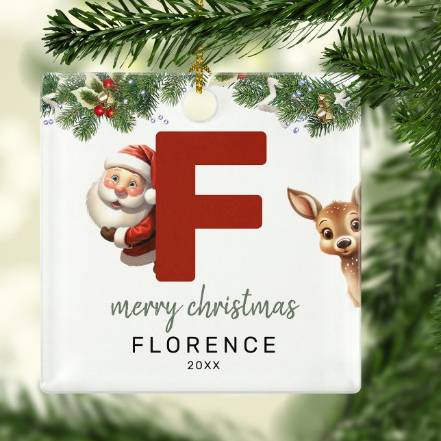 Kids Letter F Monogram Christmas Tree  Metal Tree Decoration (Creator Uploaded)