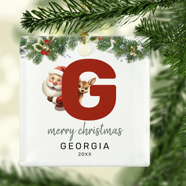 Kids Letter G Monogram Christmas Tree  Metal Tree Decoration (Creator Uploaded)