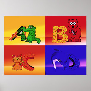 kids letters poster