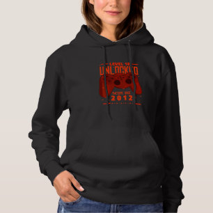 Kids Level 10 Unlocked Awesome Since 2012 Gamer 10 Hoodie