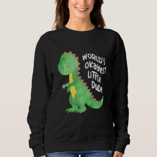 Kids Little Dinosaur With Colourful Balloons Baby Sweatshirt