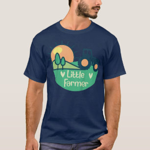 Kids Little Farmer Cute Tractor Country Farm Life T-Shirt