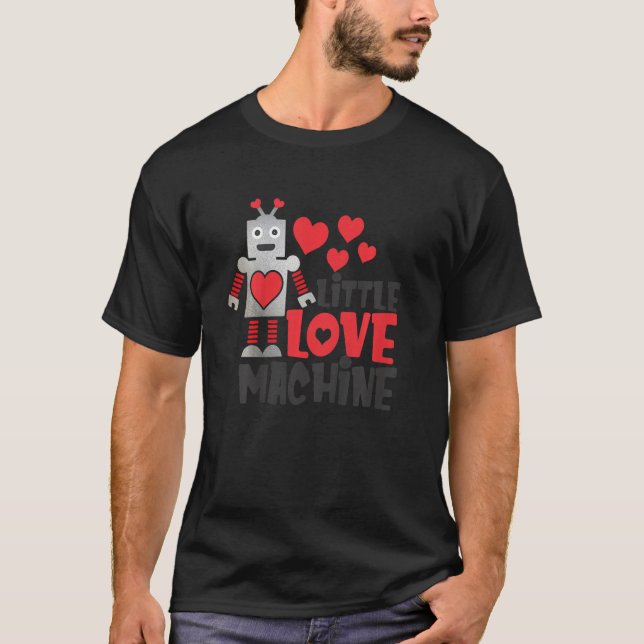 Kids Little Love Machine Valentines Day Design for T-Shirt (Front)