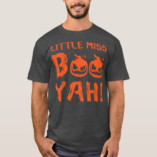 Kids Little Miss Boo Yah Lazy Halloween Costume Fu T-Shirt