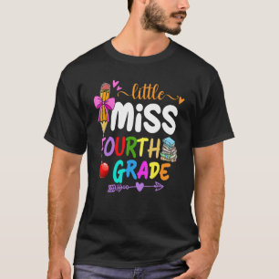 Kids Little Miss Fourth Grade Back To School Stude T-Shirt