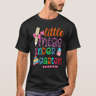 Kids Little Miss Kindergarten Back To School Girls T-Shirt