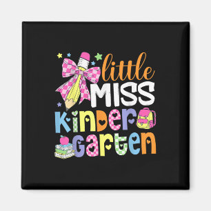 Kids Little Miss Kindergarten Girl Back To School Magnet