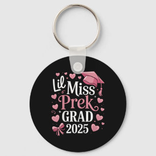 Kids Little Miss Pre-k Grad 2025 Preschool Girls P Key Ring