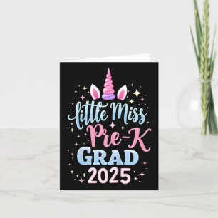 Kids Little Miss Pre-k Grad Preschool Girls Prek G Card