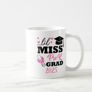 Kids Little Miss Pre-k Grad Preschool Prek Graduat Coffee Mug