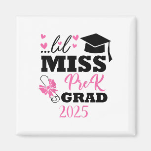 Kids Little Miss Pre-k Grad Preschool Prek Graduat Magnet