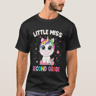 Kids Little Miss Second Grade Hello 2nd Grade Uni T-Shirt