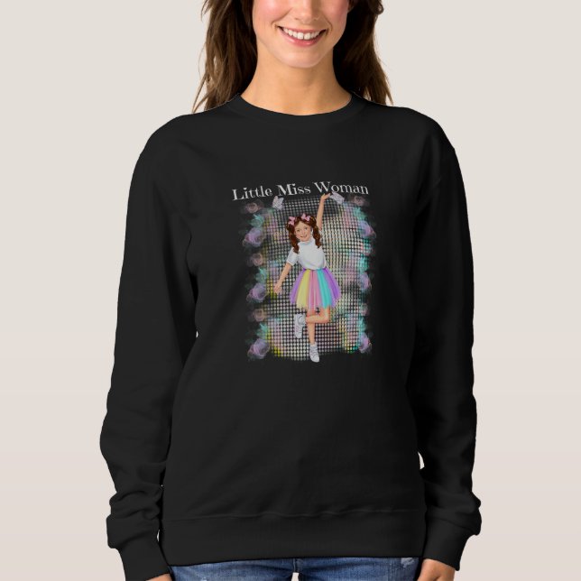 Kids Little Miss Woman International Women's Day H Sweatshirt (Front)