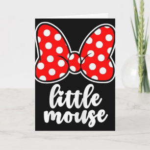 Kids Little Mouse Family Vacation Bow - Youth  Card