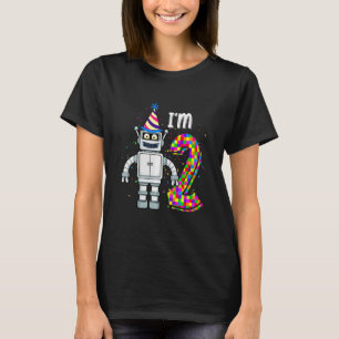Kids Little Robot I'm 2 Year Old Robotic Science 2 T-Shirt