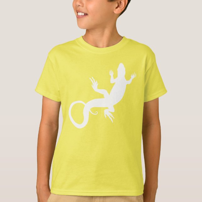 Kid's Lizard Sweatshirt Reptile Art Kids Shirts (Front)
