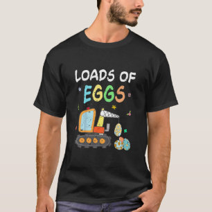 Kids Loads Of Eggs Construction Tractor Truck East T-Shirt