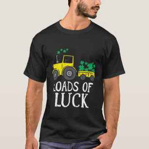 Kids Loads Of Luck Tractor Cute St Patricks Day Tr T-Shirt
