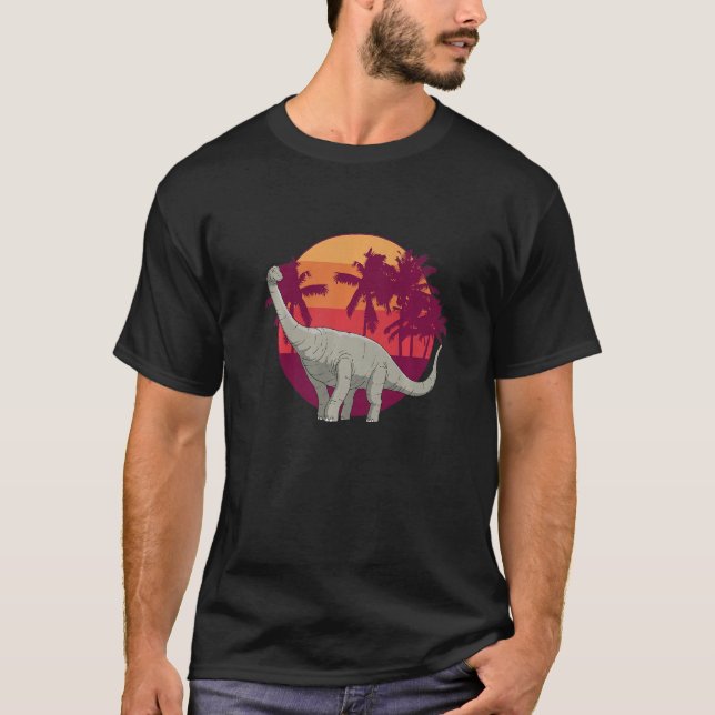 Kids long neck dino dinosaur brachiosaurs Premium T-Shirt (Front)