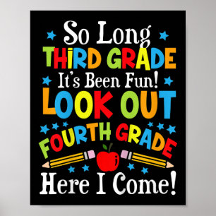 Kids Look Out Fourth Grade, Here I Come Back To Sc Poster