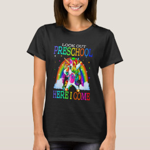 Kids Look Out Preschool Here I Come Cute Dabbing T-Shirt