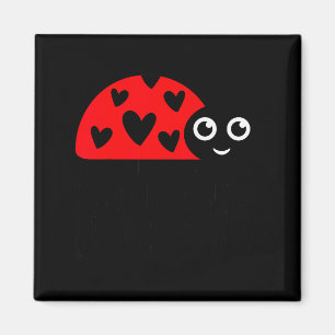 Kids Love Bug Valentines Day, Cute Ladybug With He Magnet