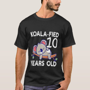 Kids Lovely Kids 10th Birthday Cute Koala Pun 10t T-Shirt