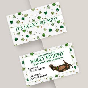Kid's Lucky Clover Play Date Mummy Contact Card
