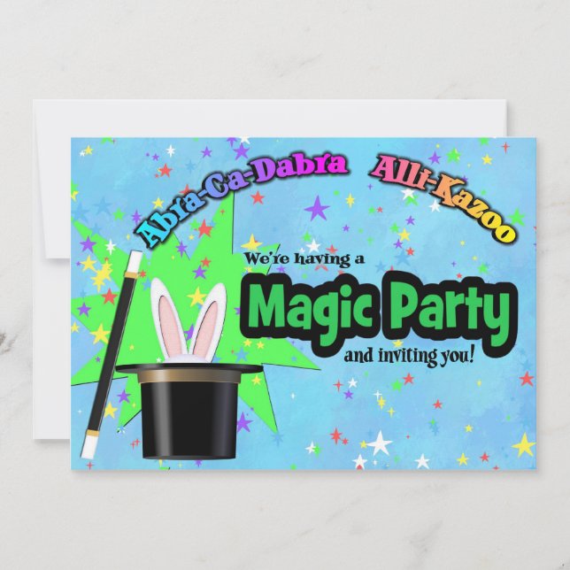 Kids Magic Party Invitation (Front)