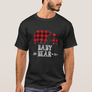 Kids Matching Christmas Pajamas Baby Bear Theme T  T-Shirt