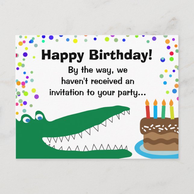 Kids Medical Dental Patient Birthday Greetings Invitation Postcard (Front)