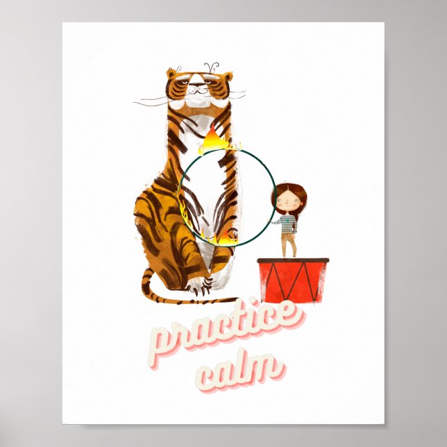 Kids Meditation Art Poster (Front)