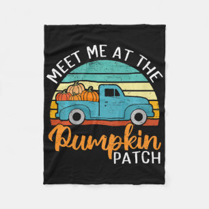 Kids Meet Me At The Pumpkin Patch Toddler Youth Th Fleece Blanket