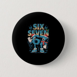 Kids Meme 67 Six Seven 6 7 Italian Brainrot Christ Cm Round Badge