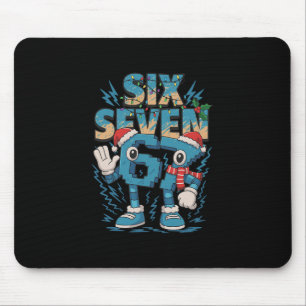 Kids Meme 67 Six Seven 6 7 Italian Brainrot Christ Mouse Pad
