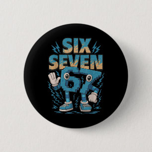 Kids Meme 67 Six Seven 6 7 Italian Brainrot Cm Round Badge